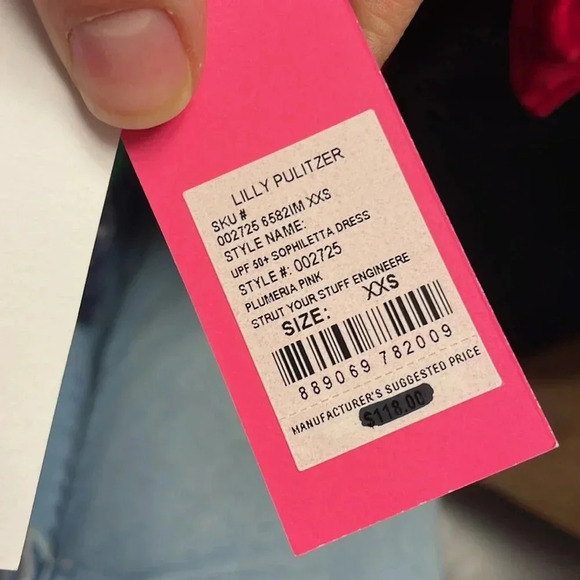 Lily Pulitzer Pink Sophiletta Dress XXS - Picture 6 of 7